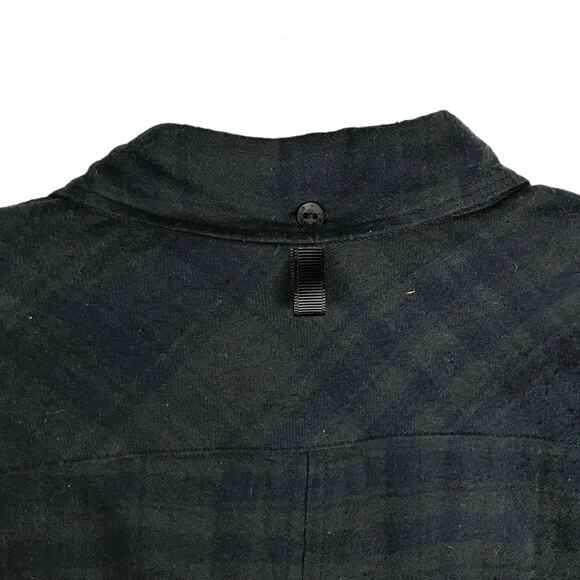 Rag & Bone Shirt Mens SP Green Blue Plaid Button Down Long Sleeve Collar Cotton - Picture 8 of 10